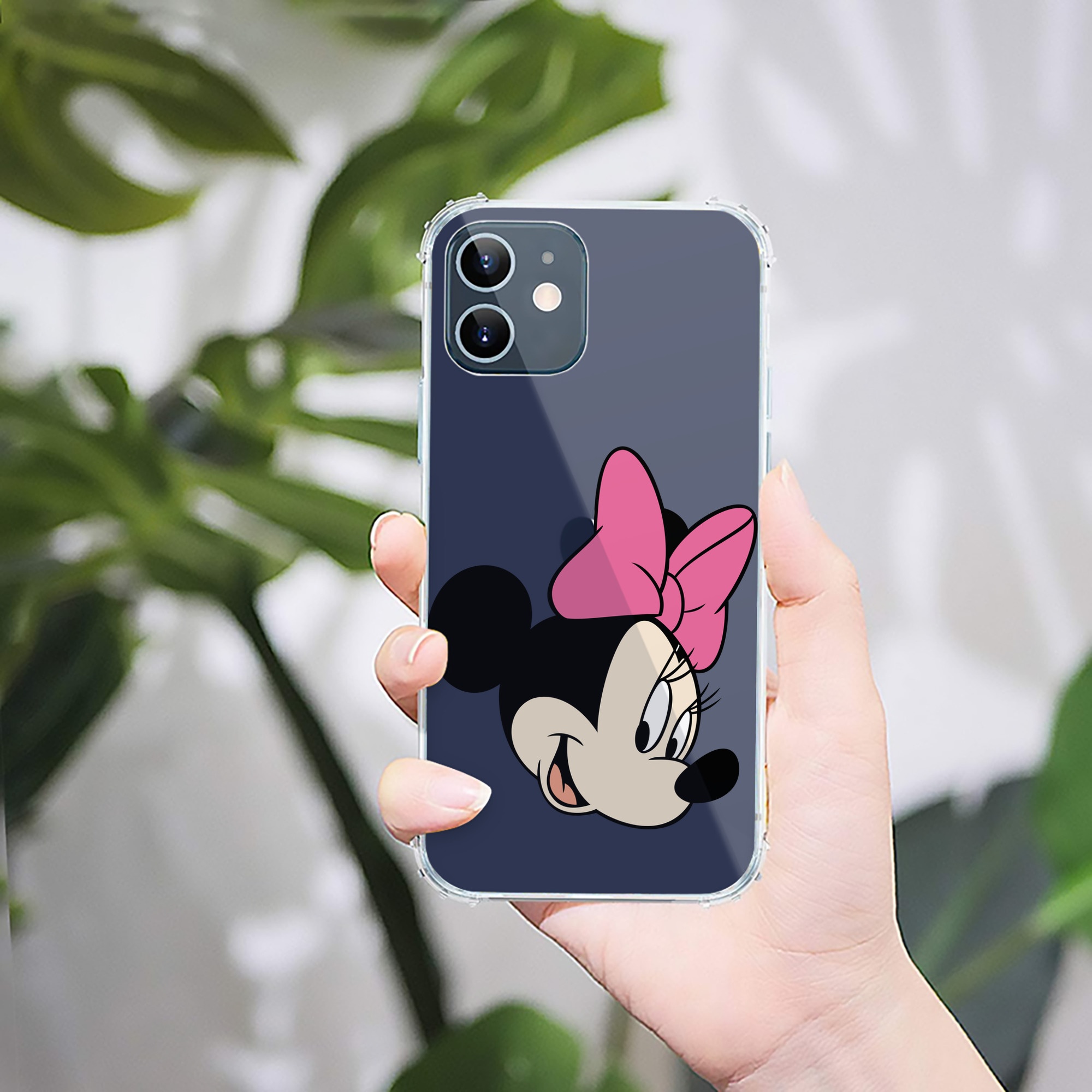 （画像用） ミッキーマウス Mickey Mouse 【iPhone 12シリーズ対応】透明スマホケース（クリアソフトケース）